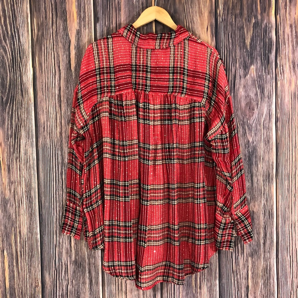 Free people red fearless love ❤️ tunic pull over - Picture 5 of 8